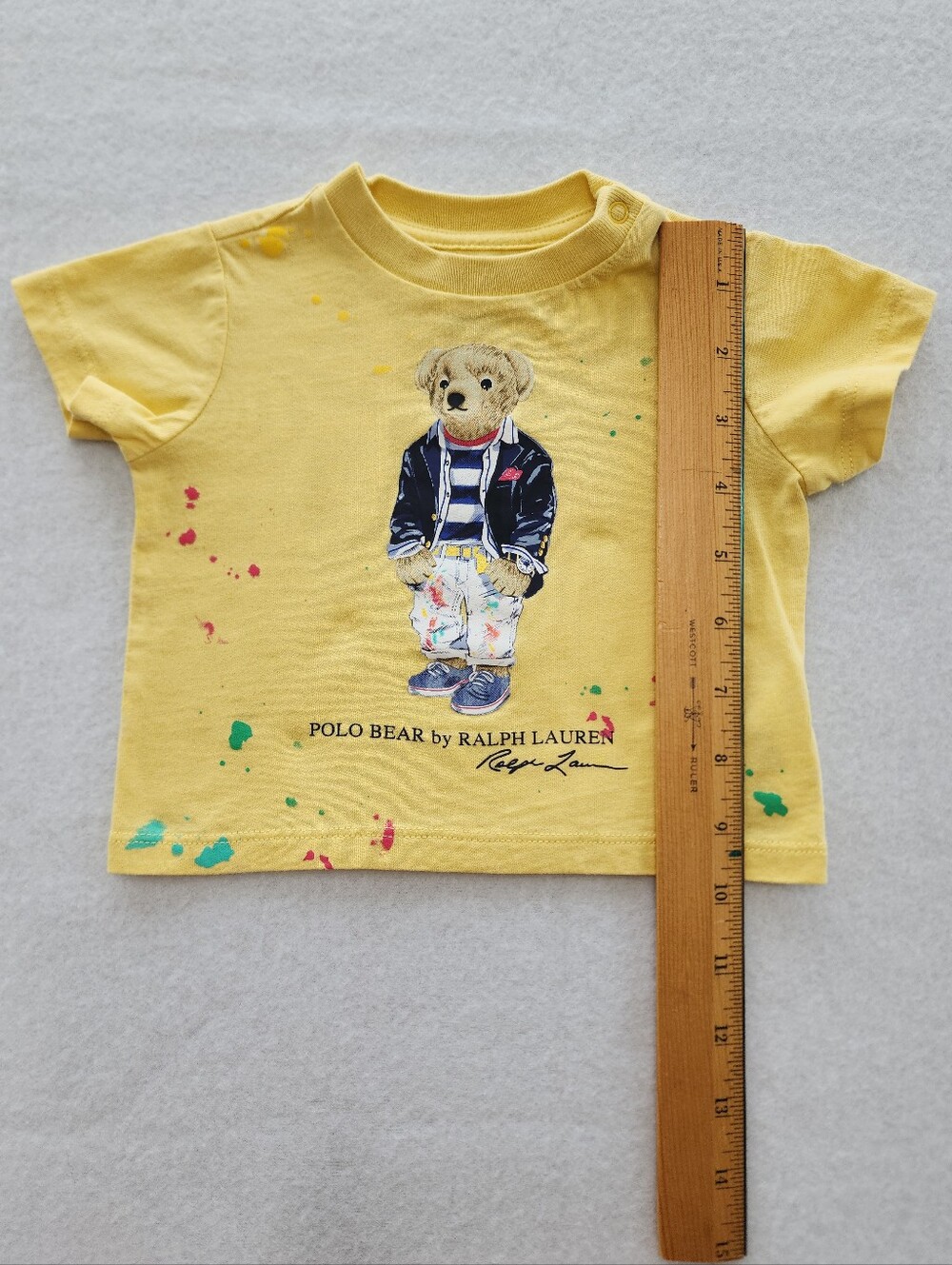 Ralph Lauren Baby 3M Polo Bear Shirt & Gray Polo Top Bundle Boys 2 Pc - Picture 4 of 15